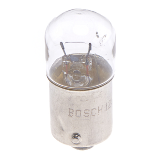 Ampolleta BOSCH R5W 12 Volts 5 Watts Globo Pequeño Pata Pareja Base BA15S