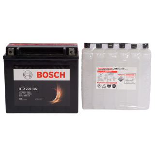 Bateria BOSCH AGM BTX20L 18 AH 270 CCA Positivo Derecho Terminal Tipo Cubo