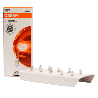 Ampolleta OSRAM T5 12 Volts 1.2 Watts Base W2X4.6D