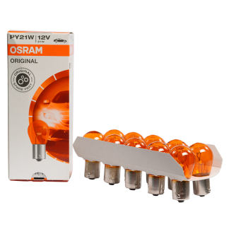 Ampolleta OSRAM PY21W 12 Volts 21W Base BAU15S