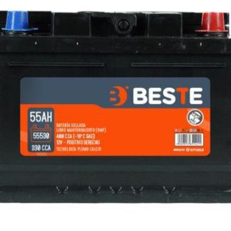 Bateria BESTE MF 55530 55 AH 350 CCA Positivo Derecho Terminal Estandar