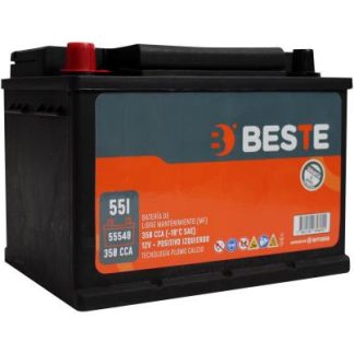 Bateria BESTE MF 55548 55 AH 350 CCA Positivo Izquierdo Terminal Estandar