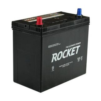 Bateria ROCKET Smf 55B24R 45 AH 430 CCA Positivo Izquierdo Terminal Delgado